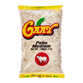 GAAY Medium Poha (Rice Flakes) - 500 g