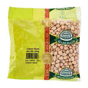 HB WHITE CHICK PEAS 500 GMS