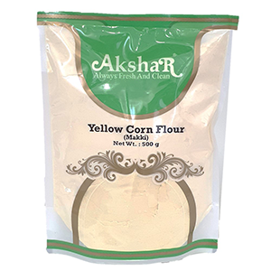 AKSHAR YELLOW CORN FLOUR 500 GMS