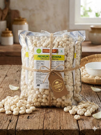 Makhana (Puffed Lotus Seeds) Raw - 200gms x 4 Bundle