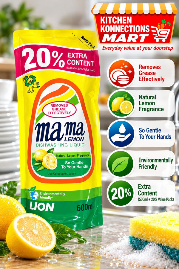 MAMA LEMON LIQUID REFILL 600 ML + 20% EXTRA