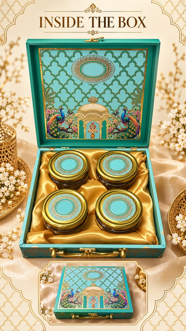 Decorative Sweet & Dry Fruit Boxes - (Set of 4) Neelam Mahal