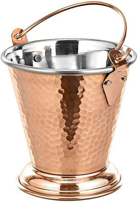 Hammered Copper Steel Balti for serving Food (M)