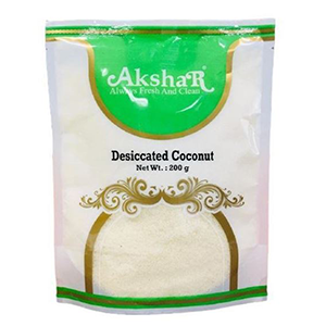 AKSHAR DESICCATED COCONUT 200 GMS