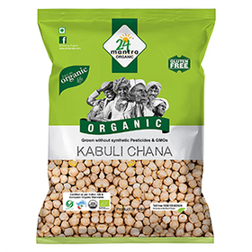 ORGANIC KABULI CHANA (WHITE CHICK PEAS) 1 KG