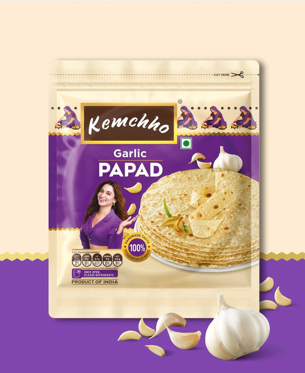 KEMCHHO GARLIC PAPAD 200 GMS
